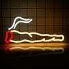 BruinBang Red White Neon Sign, LED Stoner Decor for Wall
