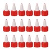 PATIKIL 20/410 Twist Bottle Caps, 18 Pcs Plastic Ribbed Edge
