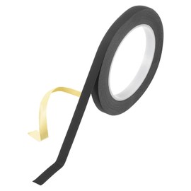 MECCANIXITY Insulating Acetate Cloth Adhesive Tape, 0.4in x 98ft Black Electrical Heat Resistant Fabric Tape for Laptop Electric Automotive Guitar Repair Wire Harness