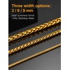 U7 Classic Wheat Chain for Women Men Stainless Steel /