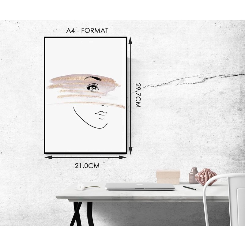 Postertech® Premium Poster Set, 4 Posters as Stylish Wall Pictures,