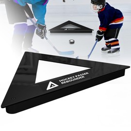 YUEYIN Heavy Duty Hockey Passer Rebounder, Hockey Passer Train Equipment, Side Length 26 in, with 3 Passer Angles, for Single or Multiple Simulation Passer Train, Improve Puck Control Skills, Black