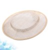 NUOBESTY Fascinator Hat Base Women Sinamay Hat Round Sinamay Base