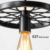 Vintage Industrial Bicycle Wheel Chandelier for Restaurants & Cafés –