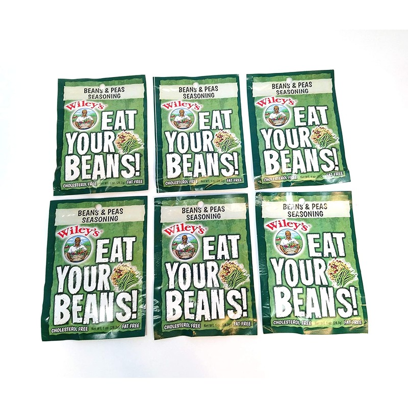 Wiley's Beans and Peas Seasonings -6 (SIX) Packets