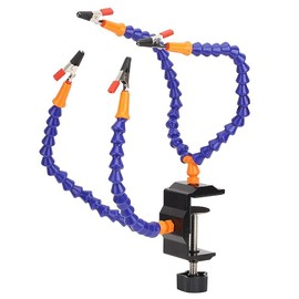 Octopus Clamp Circuit Board Fixing Tool Desk Clamp Flexible Arm Clamp 4 Prong Tool Clip Soldering Fixing Base Work Bench Blue