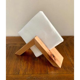 Servilletero Minimalista En Madera Preciosa Recuperada                                                                                                