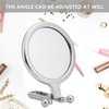 Espejo de Maquillaje Doble Cara Iluminado 10x Plegable para Viajes