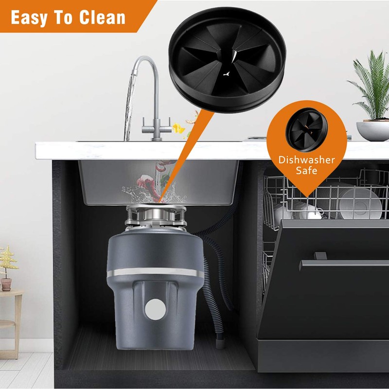 Sink Baffle, Replacement for Evolution, Garbage Disposal Splash Guards,Quite Collar,Drain