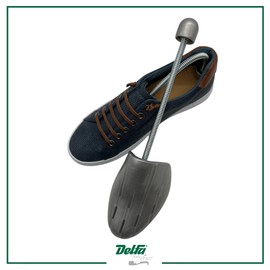 DELFA Comfort Plastic Shoe Stretcher - Set of 3 Pairs - Shoe Shaper Shoe Stretcher with Spiral Spring for Comfortable Women's Shoes and Trainers, silver