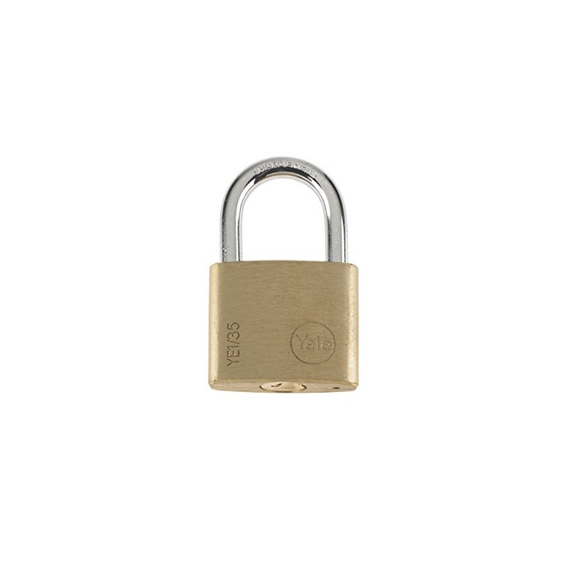 Yale YE1/120/1 Brass Padlock, Brass, 35/35 mm