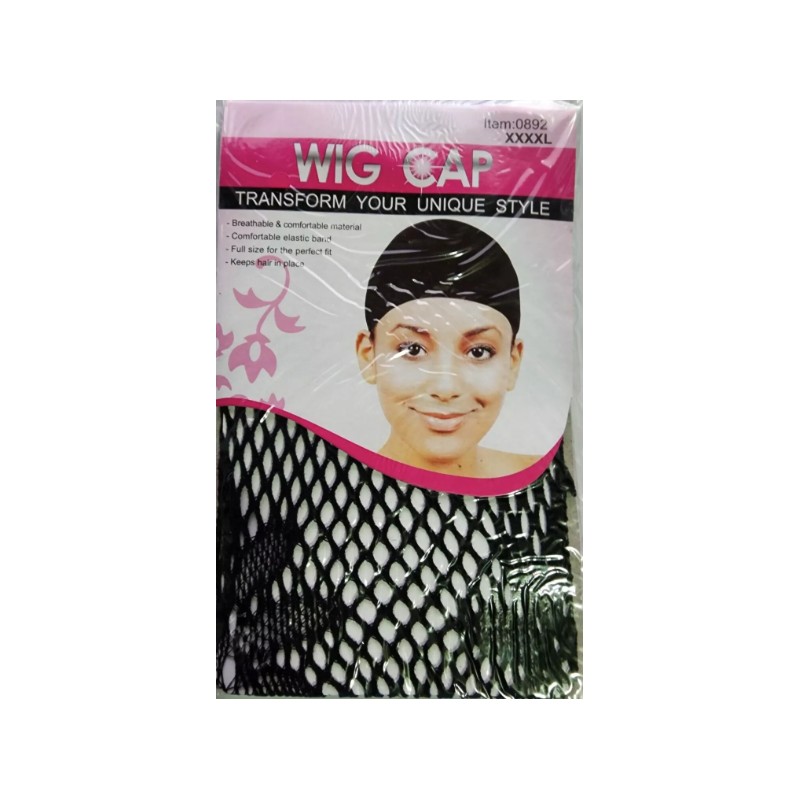 1 Piece Wig Cap Black Stretchable Crochet Wig Cap Mesh