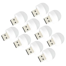 Operitacx 10Stücke USB Nachtlichter LED Lichter für Schlafzimmer Flur Babyzimmer Kompakte Einstecken in USB Ports Design für Zuhause