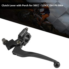 Terisass Folding Brake Clutch Lever with Perch for 50CC - 125CC Dirt Pit Bike+125 + 125cc+Pit Bike 140 Snapback Clutch Lever