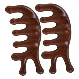 BIUDECO Scalp Massager Set Facial Neck Sculptor Portable Wooden Comb for Relaxation