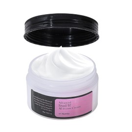 NuVibe ADVANCED Snail Mucin 92% Repair Moisturizer – 3.52 Oz (100g) Hydrating & Lightweight Korean Face Cream for Soft, Glowing Skin – Soothing Moisturizer for Dry, Sensitive & All Skin Types.