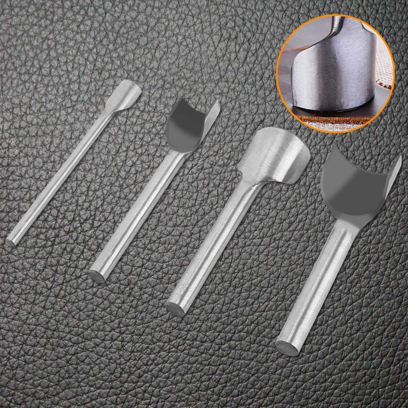 Leather Semicircular Cutter Punch, DIY Leather Carft Half Round Punch