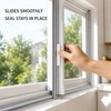 3-Piece TPU Sliding Window Seal Strip Set for Wind, Dust
