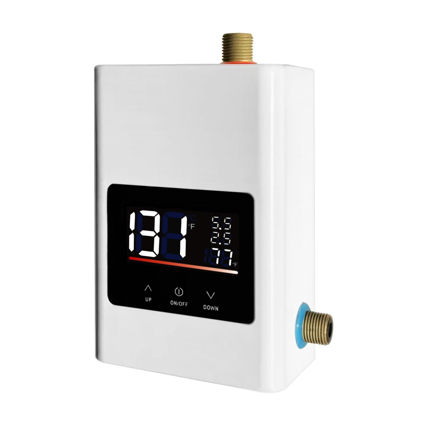 ECOTINYMACH 220V 6000W Tankless Water Heater – Under-Sink Instant Electric Heater With Remote Control, Fahrenheit/Celsius Switch
