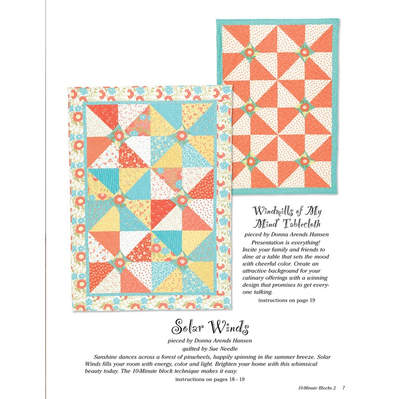 10-Minute Blocks 2: Variations on 3-Seam Squares