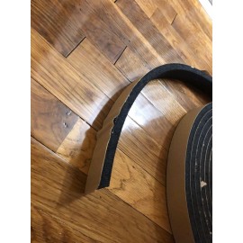 Neoprene sponge tape, 1-1/2" x 1/2" x 50 feet, adhesive backed P8050