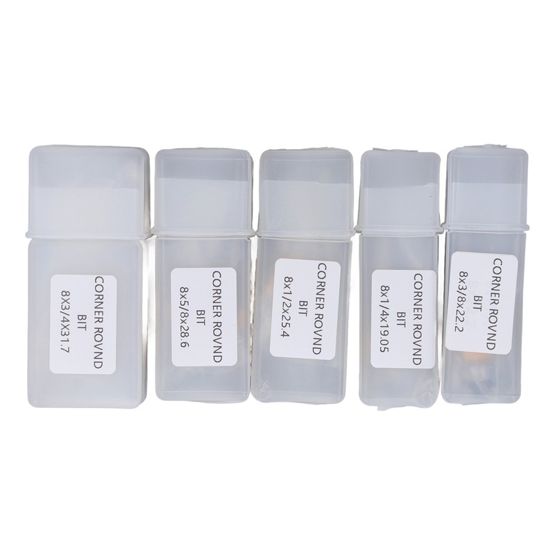 5 Pcs Round Over Router Bit 8mm Shank Carbide Corner