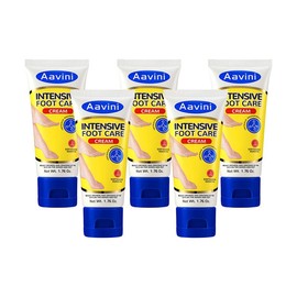 Aavini Intense Foot Cream - Repairs Cracked Skin, Antibacterial and Deodorizing, Removes and Softens Calluses, For All Skin Types, Moisturizing Foot Lotion:_5pcs