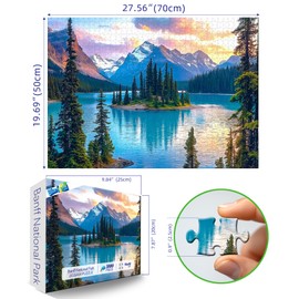 Blueforest Moraine Lake Puzzles for Adults 1000 Pieces, 27.5x19.7 Inch