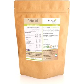 Psyllium Husk 100% Natural (Plantago ovata) (500 g) Fibra Soluble Apoyo Digestivo y Saciedad Sin Gluten Vegano