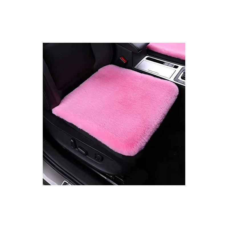 SPANICE 3 pcs/Set Car Seat Covers Fluffy Wool Car Interior