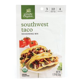 Simply Organic Seasoning Mix, Southwest Taco, 1.13 Oz