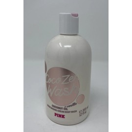 Victoria's Secret VICTORIAS SECRET PINK COCO ZEN COCONUT OIL + VANILLA CREAM BODY WASH 12 oz