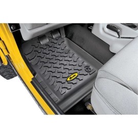 Bestop 51511-01 All-Weather Floor Mats Custom Fit Non-Slip Easy Clean Truck Jeep