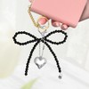 Asaisimg 4 Pcs Cute Keychain Aesthetic Y2K Accessories, Heart Bowknot