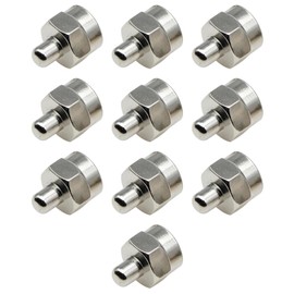 SYCZIOHU 10PCS Coax Cap Cover 75 Ohm Coax Terminator Caps for Ports on Splitter AMP Coaxial Cable TV Antenna Wall Plates Booster