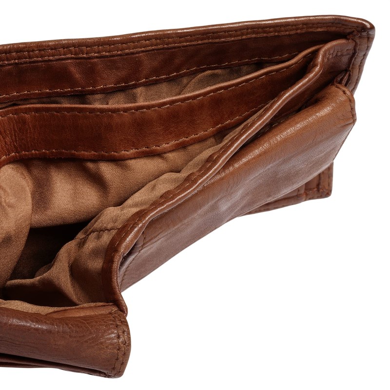 piké Genuine Leather Men's Wallet Brown 021848, brown