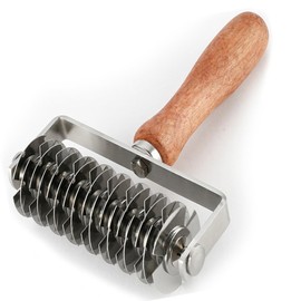 Dough lattice cutter pastry Tool - Stainless Steel Pastry Lattice Roller Cutter for Pie Pizza Bread beef wellington Pastry Crust Roller,Time-Saver Baking Tool
