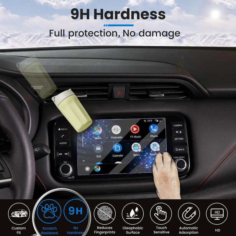 XCNGSUA for 8-In 2024 Maxima Murano Kicks Versa Screen Protector