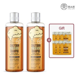 Crazy Skin Mad Skin Brewer's Yeast Hair Loss Relief Shampoo 300g 2 Packs / 미친스킨 맥주효모 탈모완화 샴푸 300g 2개