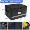EXLIFBAG File Organizer, Fireproof File Box with Lids, Important Document