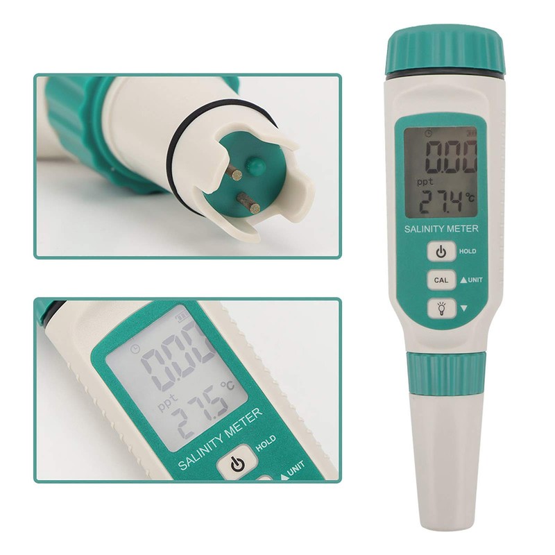 AR8012 Salinity Monitor Tester, Digital Salinity Meter, Salt Meter, Koi