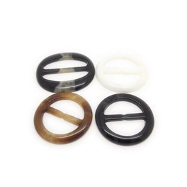 erioctry 6PCS 1 Inch Plastic Round Shape Fashion Scarf Clip Ring Scarf Slides for Neckerchief (Color Random)