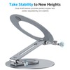 OMOTON Adjustable Laptop Stand with 360 Rotating Base, Ergonomic Laptop