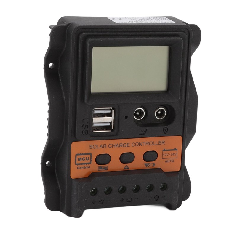 12V 24V Dual USB Solar Charge Controller PWM Photovoltaic Solar
