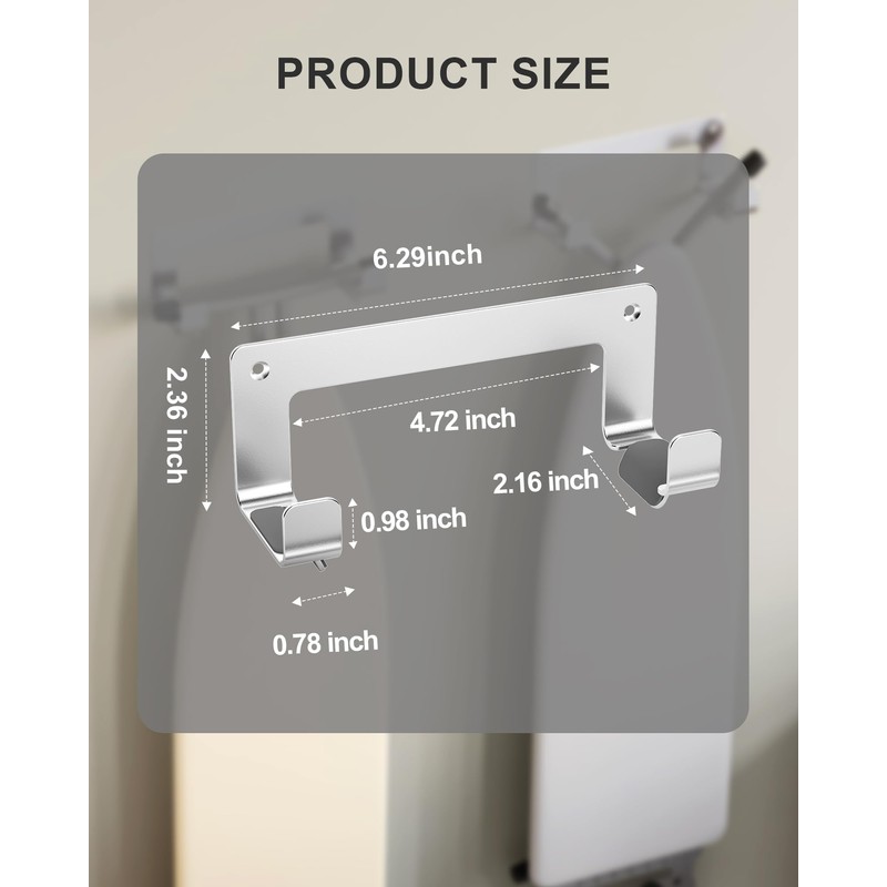 Ironing Board Hanger Wall Mount Stainless Steel, Y T Leg