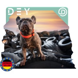 DEY - Premium Air Mesh Dog Collar | Adjustable | for Small, Medium and Large Dogs | Many Colours and Sizes | Dog Collar Dog Cats | Dog Collars | Puppy Collar | Green, S