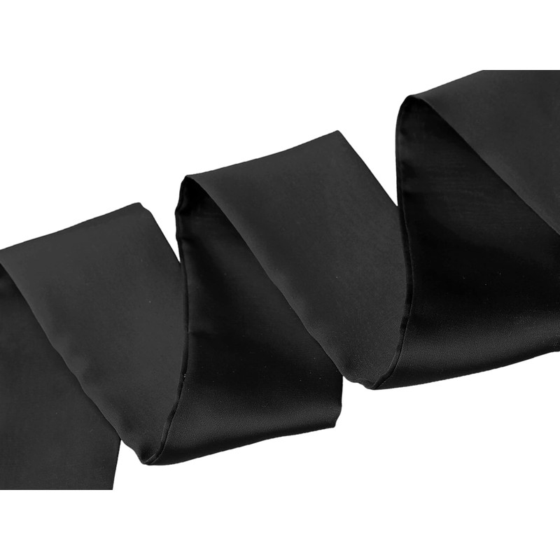 Allegra K Women's Scarf, Solid, Long, OL, Fashion,, Black