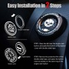 Tybasthe Rotary Push Start Button Cover, Panda Car Accessories Engine