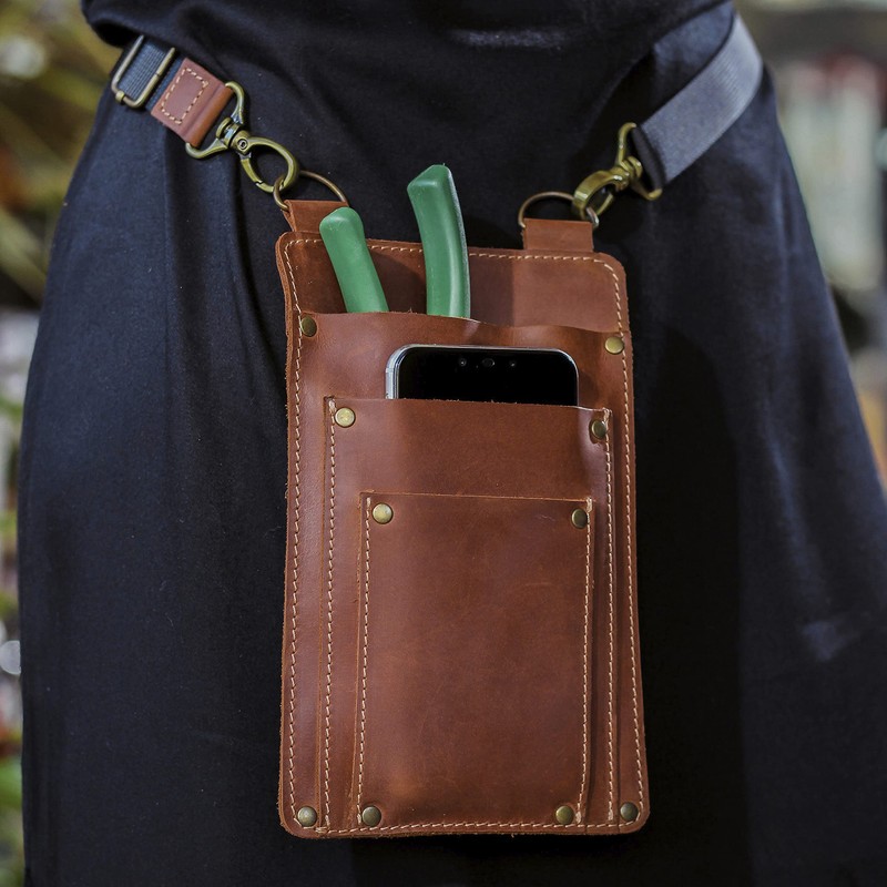 SKLKT Leather Florist Tool Belt Bag Garden Farmer Pouch Organizer