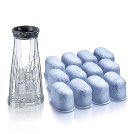 Water Filter Holder and 12 Water Filters for Keurig K-Compact, K-Duo Hot & Iced, K-Duo, K-Duo Essentials, K-Latte - for Use in All Keurig Brewers with Water Reservoir Shorter than 8” Tall